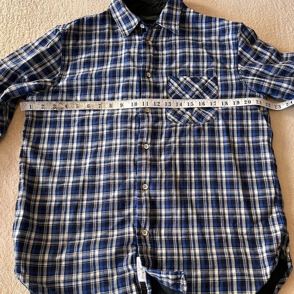 Rag & Bone Unisex Flannel Beach Shirt Shacket L - Picture 10 of 14